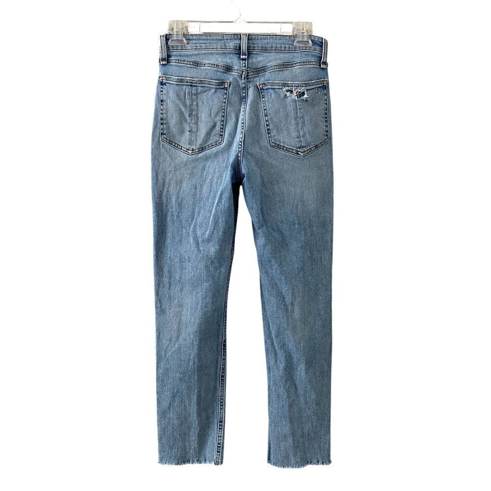 Rag & Bone Nina High-Rise Ankle Cigarette Skinny Distressed Starway - Size 26 - Picture 5 of 11